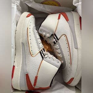 New Jordan Retro 2 Maison Chateau Rouge, size 10